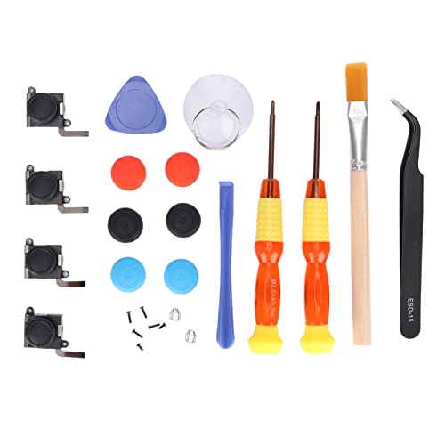 Reparatur-Set für Switch, Joycon Joystick-Ersatz, 25 in 1 Professionelles Vollsicherheits-Schraubendreher-Game-Bit-Reparatur-Werkzeug-Set für Switch Lite Grip von ciciglow