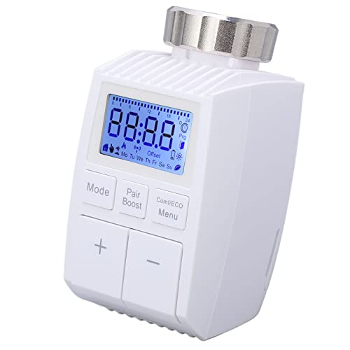 Smart Home Heizkörperthermostat, Einstellbare Temperatur, Digitaler Thermostat Heizung, Steuerung per App, Umschaltbarer Modus, einfache Installation, Energie sparen, für Haus von ciciglow
