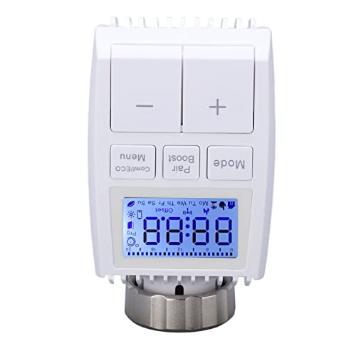 Smartes Heizkörperthermostat, WLAN Thermostat, spart 30% Heizkosten, APP-Steuerung, Sprachsteuerung, 5 Modi optional, kompatibel mit Home von ciciglow