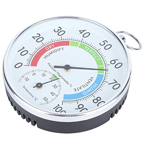 Thermometer-Hygrometer, Gewächshaus-Hygrometer Aluminiumlegierung Hohe Messgenauigkeit für die Gewächshauspflanzung in Innenräumen von ciciglow