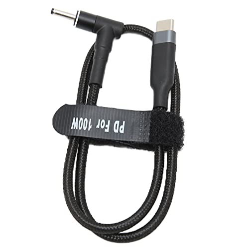 USB C auf DC Laptop Ladekabel, 20V 5A 100W PD Schnellladung USB C auf DC Stecker Adapter Typ C Stecker auf Ellbogen DC 3.0 X 1.1mm Laptop Netzkabel für Acer R11 11 C720 C720P (JD0612 (0,5 m)) von ciciglow