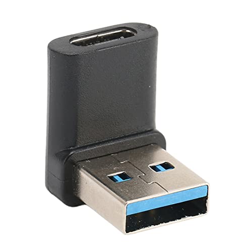 ciciglow USB-Typ-C-Winkeladapter, 10 Gbit/s Tragbarer USB-Stecker auf Typ-C-Buchse, 4-teiliger Rechtwinkliger Adapter für Laptops und Desktops von ciciglow