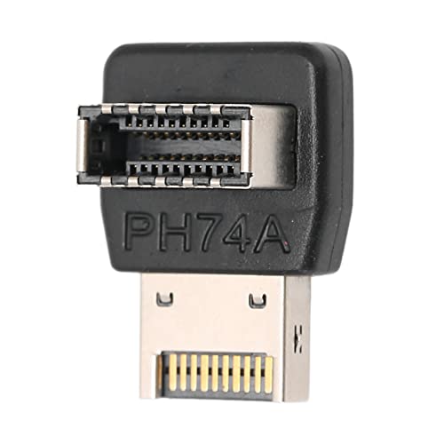 ciciglow USB3.1 TYP E Adapter, 90 Grad USB Typ E Adapter Computer Motherboard Interner Anschlussadapter Unterstützt USB3.1/10G, 3.2/20G Full Speed(PH74A) von ciciglow