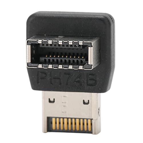 USB3.1 TYP E Adapter, 90 Grad USB Typ E Adapter Computer Motherboard Interner Anschlussadapter Unterstützt USB3.1/10G, 3.2/20G Full Speed(PH74B) von ciciglow