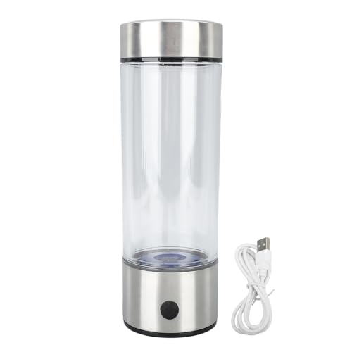 Wasserstoff-Wasserflasche, 420 Ml Tragbarer Wasserstoff-Wassergenerator, über USB Wiederaufladbare Wasserstoff-Wasser-Ionisator-Maschine, Gesundheitsbecher für Heimreisen, von ciciglow