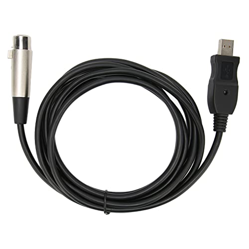 XLR USB Kabel,USB zu XLR Mikrofonkabel,3 Pin USB zu XLR Buchse Mic Link Converter Studio Audio Anschlusskabel Adapter für Karaoke-Gesang/Mikrofonaufnahme von ciciglow