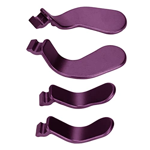 ciciglow 4 Stück Controller-Paddles, Metall-Paddles, Austauschbare Paddles, Edelstahl-Ersatz-Controller-Teile, Geeignet für Xbox One Elite Controller Series 2, Modell 1797(Violett) von ciciglow