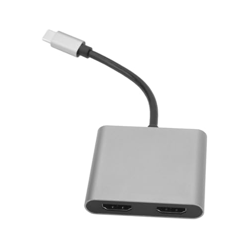 ciciglow 4-in-1-Typ-C-Dockingstation, Hub aus Aluminiumlegierung für Laptop, 4K-30-Hz-HD-Multimedia-Schnittstelle, 5-Gbit/s-Übertragung, Plug-and-Play, Breite Anwendung von ciciglow