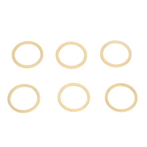 ciciglow 6 Stück Messing Waschmaschine Scher Ringe Reparatur-Set, Messing-Wasch-Scher Ringe 172250795874-1111, Messing-Washer-Kit für VST VSTA EVR SBK SBKA ciciglow 6 Stück Messing Waschmaschine Scher Ringe Reparatur-Set, Messing-Wasch-Scher Ringe 172250795874-1111, Messing-Washer-Kit für VST VSTA EVR SBK SBKA von ciciglow