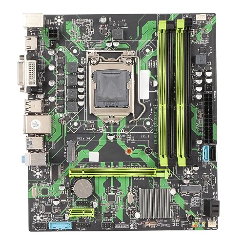 ciciglow ATX-Desktop-Motherboard für Bergbau, LGA 1155, 4 DDR3-Steckplätze,M.2, HD-VGA-Ausgang, Mehrphasenstrom, Starkes Material von ciciglow