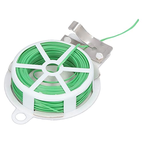 ciciglow Anlagenkabel Krawatte Kunststoff Stahldrahtrollenspender - Effizienter Cutter - Vielseitig für Pflanzen Kunststoff und Stahlmaterial (50 m / 164 Fuß) von ciciglow