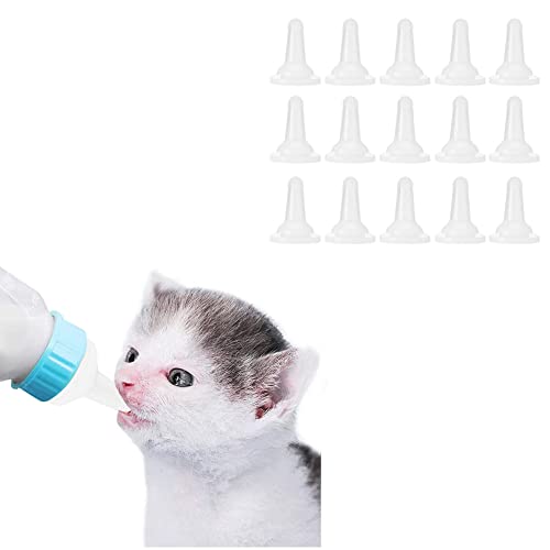 Aufzuchtflasch Katz,Nippel für Haustiere und Wildtiere, Sauger geeignet für Welpen, Kätzchen, Eichhörnchen und andere neugeborene Haustiere, 15 Stück von ciciglow