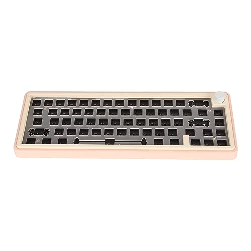 ciciglow Benutzerdefiniertes Mechanisches Gaming-Tastatur-Kit, 65% 67 Tasten, Modulare DIY-Tastatur, Hot-Swap-fähiger 3-Pin/5-Pin-Schalter, Unterstützt Bluetooth 5.0/USB-C (Rosa) von ciciglow