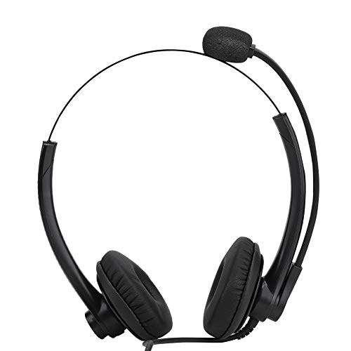 ciciglow Callcenter-Telefon-Headset,A26-RJ Callcenter-Kundendienst-Headset Telefonkopfhörer Noise Cancelling-Headset von ciciglow