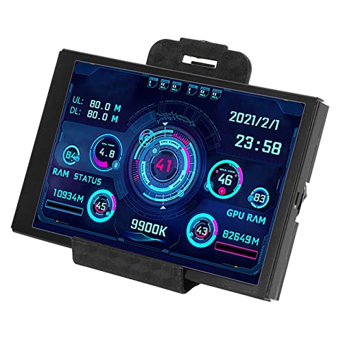 ciciglow Computer-Temperaturmonitor, 3,5-Zoll-Computer-Kleinbildschirm, IPS-USB-Bildschirm für AIDA64-PC-CPU-RAM, Festplatten-Datenmonitor Zur Überwachung der Host-Temperatur ciciglow Computer-Temperaturmonitor, 3,5-Zoll-Computer-Kleinbildschirm, IPS-USB-Bildschirm für AIDA64-PC-CPU-RAM, Festplatten-Datenmonitor Zur Überwachung der Host-Temperatur von ciciglow