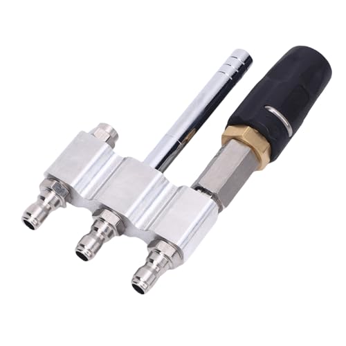 ciciglow Einstellbare Nachgeschaltete Waschdüse Set, 3 in 1 Drehdüse für Druckunterbrecher 0-60 ° Sprühmuster 1/4in Schnellanschluss 3-7 Gpm 1000-5000 Psi von ciciglow