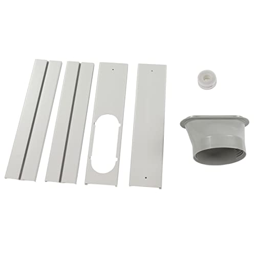 ciciglow Einstellbarer Tragbarer Klimaanlagenfensterkit mit Universaladapter, kein Lücken -Design, Dauerhaftes PVC -Material, Geeignet für Schiebetüren, Stabile Leistung von ciciglow