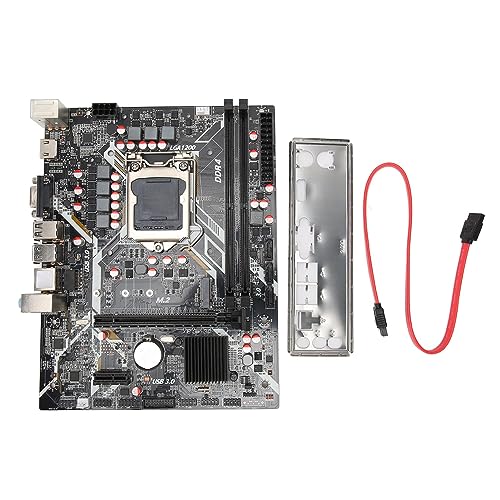 ciciglow H410-Motherboard, Dual-Channel-DDR4-Speicher, PCIE 16X Gen 3.0, SATA3.0, NVME M.2-Schnittstelle, USB3.0/2.0, VGA, HDMI-Schnittstelle, LGA 1200 Pin ATX-Computer-Motherboard von ciciglow