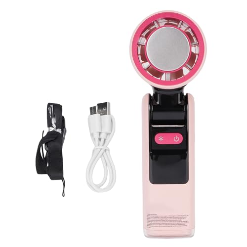 ciciglow Handheld Tragbarer Turbo -Lüfter mit Eiskühler, 100 Geschwindigkeit 4000mah Wiederaufladbare Persönliche Lüfter, 8H -Kühlzeit, LED -Display Kleine Taschenventilatoren (PINK) von ciciglow