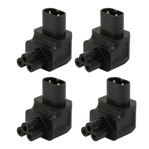 ciciglow IEC320 C8 auf IEC320 C5 Netzteil, 4 Stück USV PDU IEC320 C5 auf C8 Verlängerungsnetzteil für Computersteckdose Im Maschinenraum, Drucker, Reiskocher, Elektroauto von ciciglow