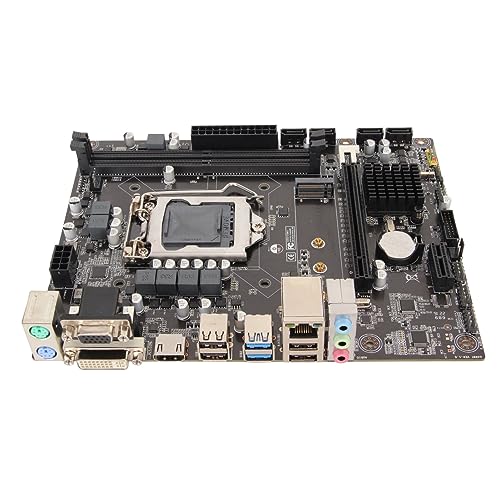 ciciglow LGA 1155 Computer-Motherboard, H310 Desktop-Motherboard-Mainboard, DDR4-Speicher PCIe X16/X1-Steckplätze NVME M.2 SATA 6 GBS USB3.0 2.0 Micro-ATX-Motherboard von ciciglow