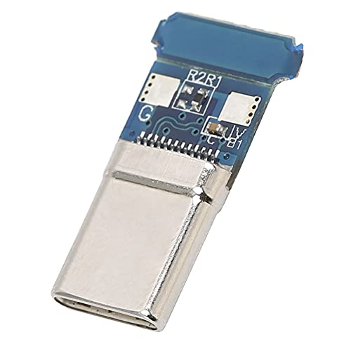 ciciglow Löten Typ C Stecker, DIY 12pin USB 3.1 Typ C Stecker Buchse Kabel Adapter PCB 56k Widerstand für Computer, Tablet, Handy, Festplattengerät von ciciglow