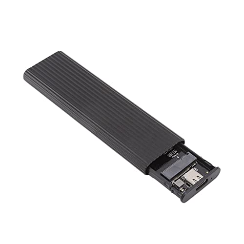 ciciglow M.2 NVME SATA SSD-Gehäuseadapter, USB C 3.1 M.2 SSD-Gehäuseadapter mit Aluminiumgehäuse für SSD-Größe 2242 2260 2280 von ciciglow