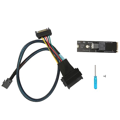 ciciglow M.2 NVME zu U2 Adapter, M.2 NGFF M - Key PCIe 4.0 zu SFF8643 U.2 Konverter mit SFF8643 zu SFF8639 Adapterkabel von ciciglow