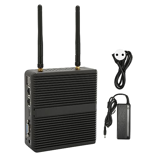 -PC, J4125 DDR4-CPU 8 GB -Gaming-PC für Intel-Plattform mit Zwei Gigabit-LAN-Ports, Unterstützt 4K-Lüfterloser Industrie-PC (CPU J4125+DDR4 8G+SSD 128G EU-Stecker) von ciciglow