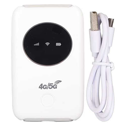 ciciglow Mobiler WLAN-Hotspot, Tragbarer USB-4G-LTE-entsperrter 5G-WLAN-Router 300 Mbit/s mit SIM-Kartensteckplatz, 3200-mAh-Akku-Reiserouter ciciglow Mobiler WLAN-Hotspot, Tragbarer USB-4G-LTE-entsperrter 5G-WLAN-Router 300 Mbit/s mit SIM-Kartensteckplatz, 3200-mAh-Akku-Reiserouter von ciciglow