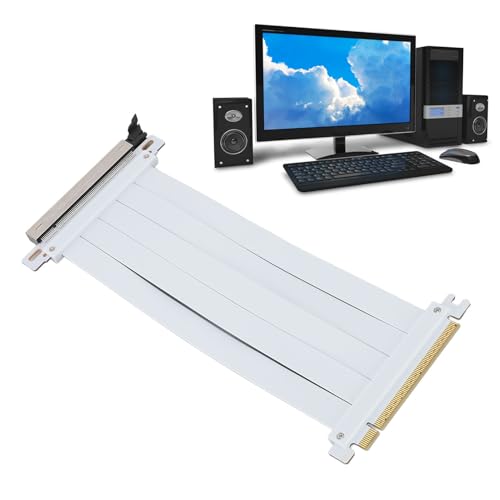 ciciglow PCIE 5.0 X16-Riser-Kabel, Flexibles Hochgeschwindigkeits-GPU-Verlängerungskabel, 128 Gbit/s PCI Express Gen5.0 X16 GPU-Riser-Kartenkabel (20 cm) von ciciglow
