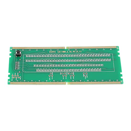 ciciglow RAM -Speicherplatz -Tester Karte mit LED Leuchten für den DDR5 Desktop Speicher, Effizienterer Testvorgang, Einfacher Betrieb für die Reparatur von Computermotherboards (GREEN) von ciciglow