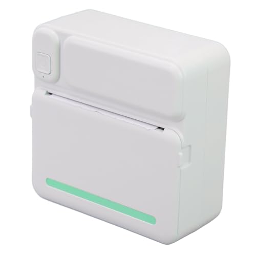 ciciglow Taschentelefondrucker, 200 DPI Tintenloser Typ-C-wiederaufladbarer -Aufkleberdrucker für Heimwerker (Green) von ciciglow