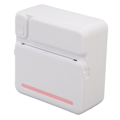 ciciglow Taschentelefondrucker, 200 DPI Tintenloser Typ-C-wiederaufladbarer -Aufkleberdrucker für Heimwerker (PINK) von ciciglow