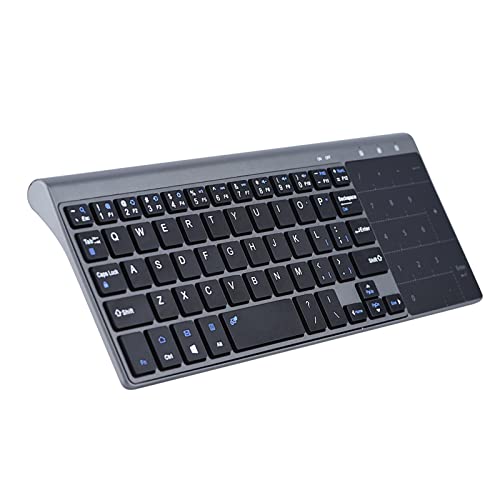 ciciglow Tragbare Kabellose Tastatur mit Touchpad, Schlankes Design für PC/Notebook/TV-Box von ciciglow