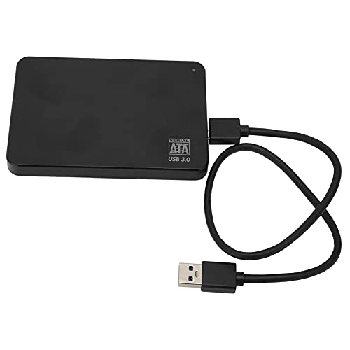 ciciglow Tragbare USB 3.0-Festplatte, Ultraschnelle Datenübertragung Mobile Festplatte Plug-and-Play-Festplatte Externe Festplatte für Viele Geräte Verschiedene Nutzbare Kapazität(schwarz 320GB) von ciciglow