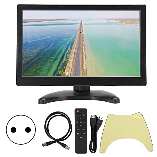 ciciglow Tragbarer 11,6-Zoll-LED-Monitor, IPS-HD-Bildschirm mit HDMI-VGA-AV-BNC-US-Anschlüssen für PS2/4 Xbox Raspberry Pi, Kompatibel mit Windows(EU Plug) von ciciglow