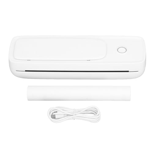 ciciglow Tragbarer Thermodrucker, USB-Bluetooth-Verbindung, Tintenloser Drucker für Papier mit Einer Breite von 57 Bis 216 Mm, Auflösung 203 DPI, Klarer Druck, Thermischer Kompaktdrucker ciciglow Tragbarer Thermodrucker, USB-Bluetooth-Verbindung, Tintenloser Drucker für Papier mit Einer Breite von 57 Bis 216 Mm, Auflösung 203 DPI, Klarer Druck, Thermischer Kompaktdrucker von ciciglow