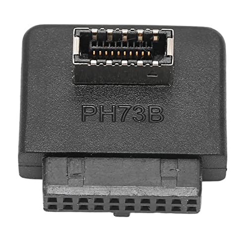 ciciglow USB 20-poliger Frontplattenadapter, Vertikaler USB-Header-Adapter auf Type E-Konverter, 90 ° Breite Anwendbarkeit für die Type C-Buchse des Vorderen Gehäuses(PH73B) von ciciglow