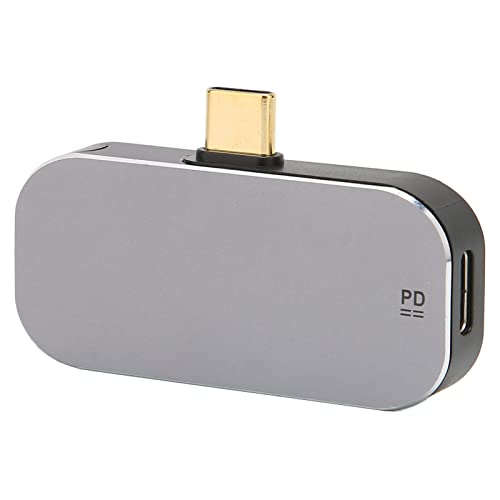 cigemay USB C auf Displayport Adapter, Tragbare 3 In1 MiniPD USB C Dockingstation, Hochgeschwindigkeits-Datenübertragung, für Handy, Laptop, Tablet von cigemay