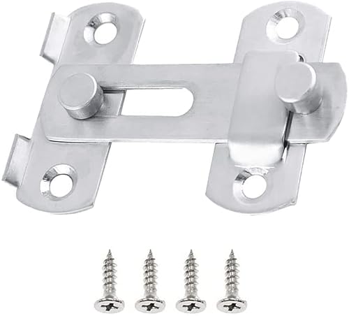 Edelstahl Riegel,Türriegel,Flip Latch,Edelstahl Türschloss Türriegel,Tür Zubehör Gilt für Türen,Fenster, Badezimmer, Schrank, Möbel,Schlafzimmer(Groß) von cihoency