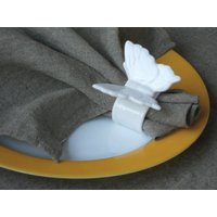 Leinen Servietten 4Er-Set Rustikales, Ungefärbtes Flachs, 40 cm Leinen Servietten 4Er-Set Rustikales, Ungefärbtes Flachs, 40 cm von cikucakuu
