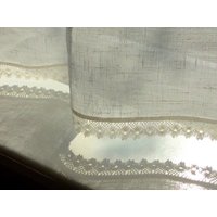 Rustikale Leinen Panel Shabby Chic Spitzenborte von cikucakuu