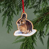 Hase, Weihnachten, Baumschmuck Aus Holz, Handgemacht, Weihnachtsdekoration, Waldtier, Natur Hase, Weihnachten, Baumschmuck Aus Holz, Handgemacht, Weihnachtsdekoration, Waldtier, Natur von cindydaystudio