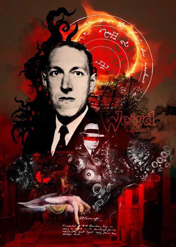 H. P. Lovecraft - Andre Sanchez Cthulhu Poster Plakat Bild Kunstdruck von cinema - poster