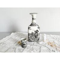 Likörkaraffe Aus Steingut, Modell Artémis, Villeroy & Boch, Mitte Des 20. Jahrhunderts von circa2080