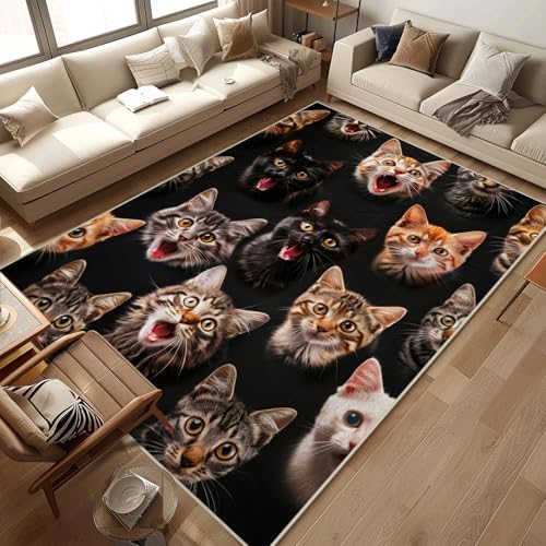 citari Katzenteppich, 1,5 x 2,1 m, für Wohnzimmer, niedrig, rutschfest, maschinenwaschbar, für den Innenbereich, Schlafzimmer, Kinderzimmer, Esszimmer, Küche, Büro citari Katzenteppich, 1,5 x 2,1 m, für Wohnzimmer, niedrig, rutschfest, maschinenwaschbar, für den Innenbereich, Schlafzimmer, Kinderzimmer, Esszimmer, Küche, Büro von citari