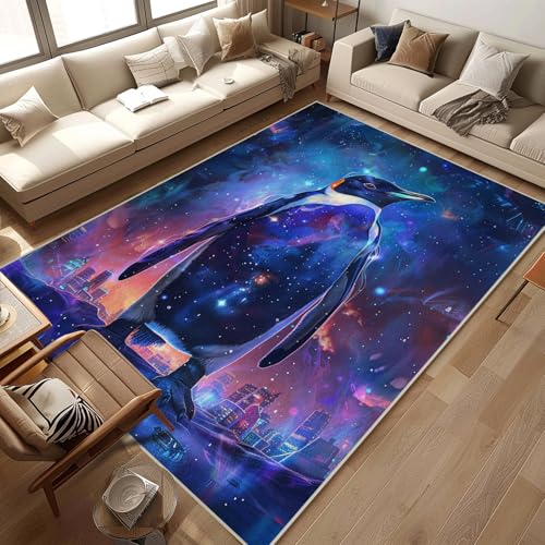 citari Pinguin-Teppich für Wohnzimmer, niedrig, rutschfest, maschinenwaschbar, für Schlafzimmer, Kinderzimmer, Esszimmer, Küche, Büro, 1,5 x 2,1 m citari Pinguin-Teppich für Wohnzimmer, niedrig, rutschfest, maschinenwaschbar, für Schlafzimmer, Kinderzimmer, Esszimmer, Küche, Büro, 1,5 x 2,1 m von citari