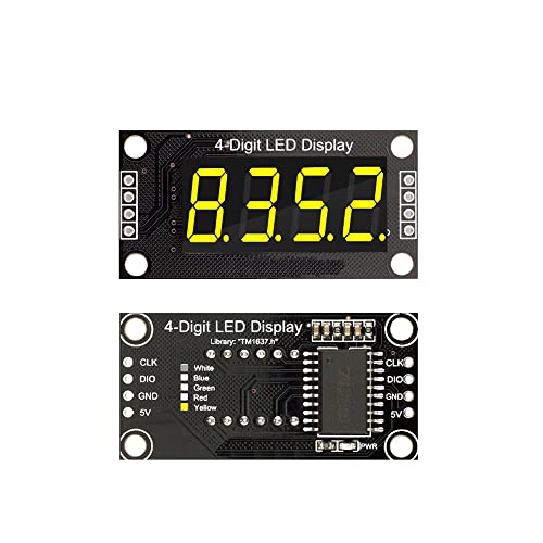 1 STÜCKE 0.36 inch LED Digitalanzeige Röhre Dezimalband 7 Segmente TM1637 Modul,4-Digit Yellow 1 STÜCKE 0.36 inch LED Digitalanzeige Röhre Dezimalband 7 Segmente TM1637 Modul,4-Digit Yellow von cizihuu