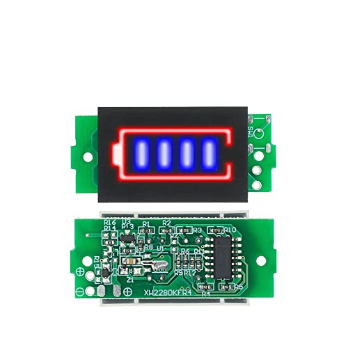 1 stücke 3.7V Lithium Batteriekapazitätsanzeige Modul,1S 3.7V Blue von cizihuu